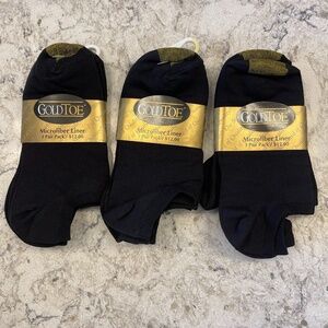 Gold Toe Microfiber Liner Black